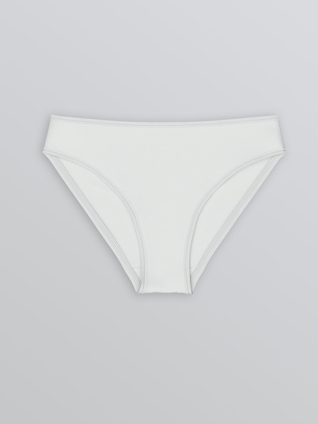 Gri Düz Bikini Külot