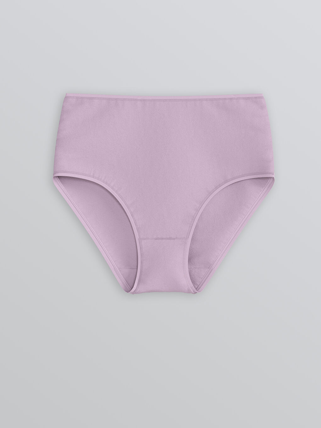 Mor Yüksek Bel Düz Klasik Külot