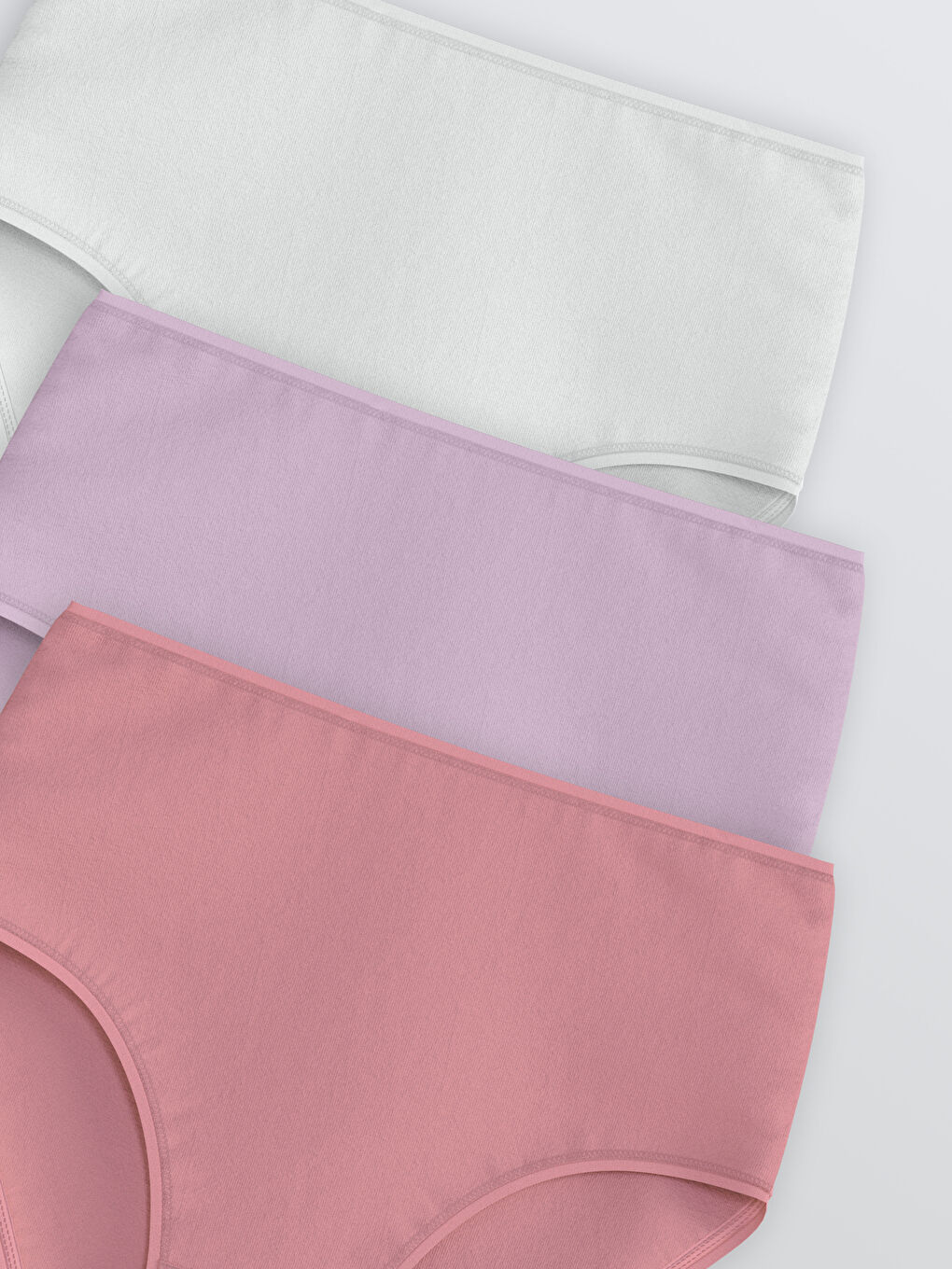 Lila Düz Klasik Külot 3'lü-2