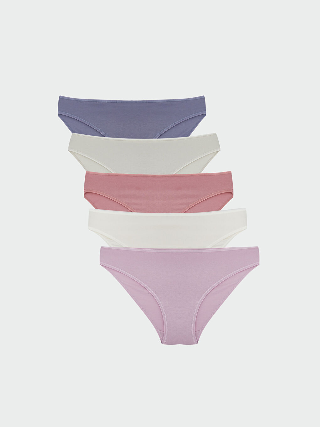 Lila Düz Bikini Külot 5'li