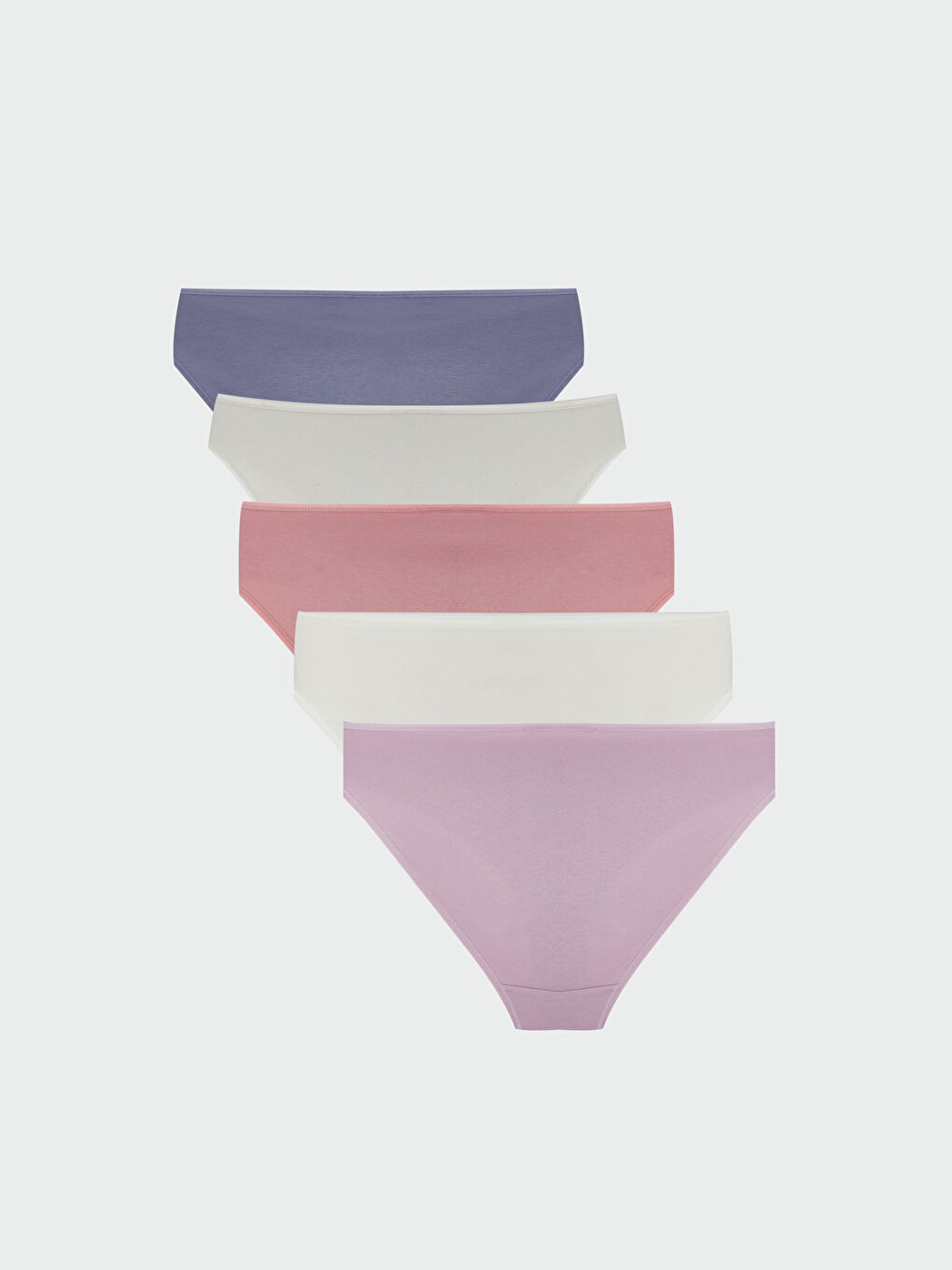 Lila Düz Bikini Külot 5'li-1