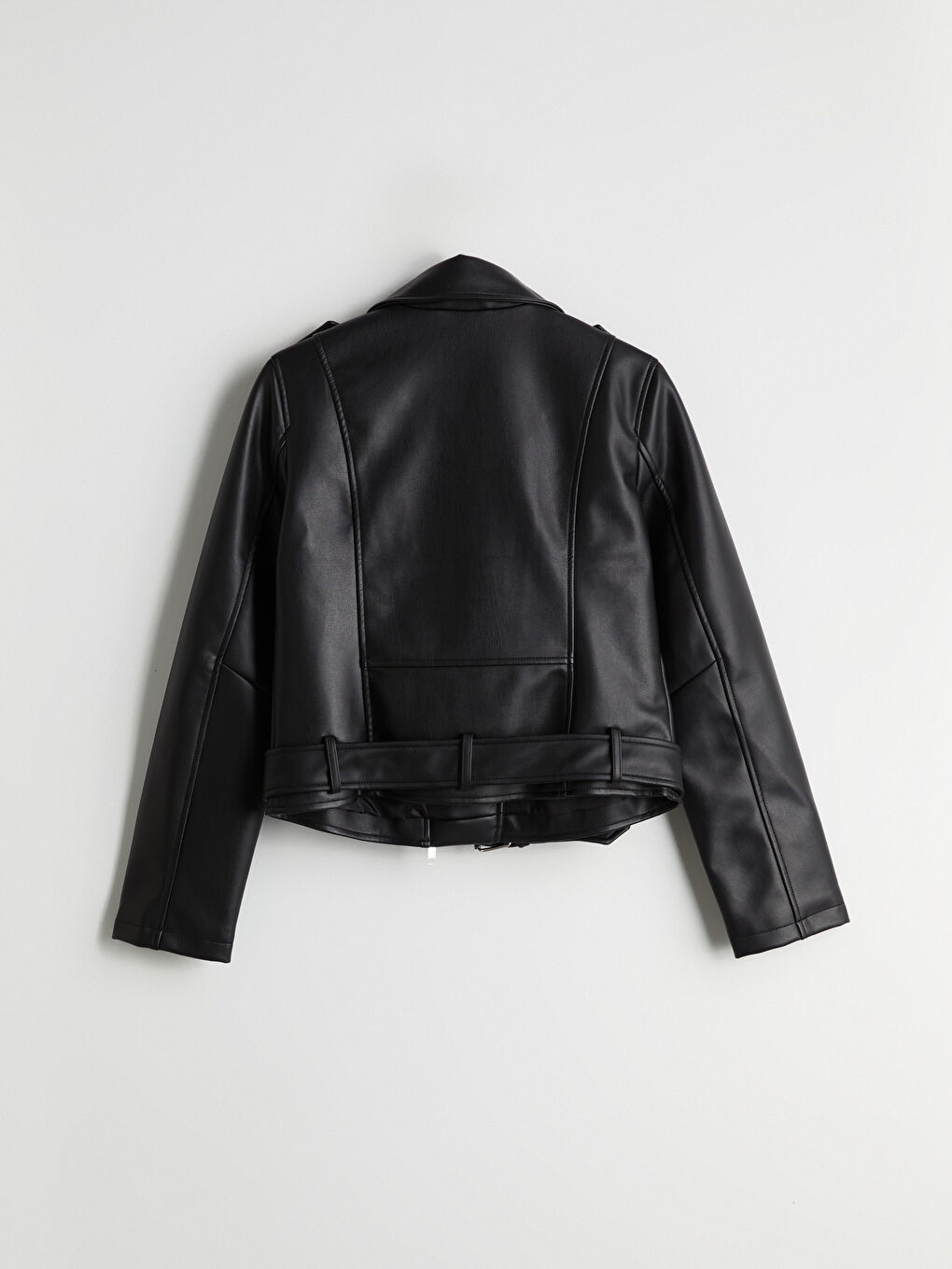 XSIDE Biker Neck Women's Faux Leather Jacket -W55509Z8-CVL