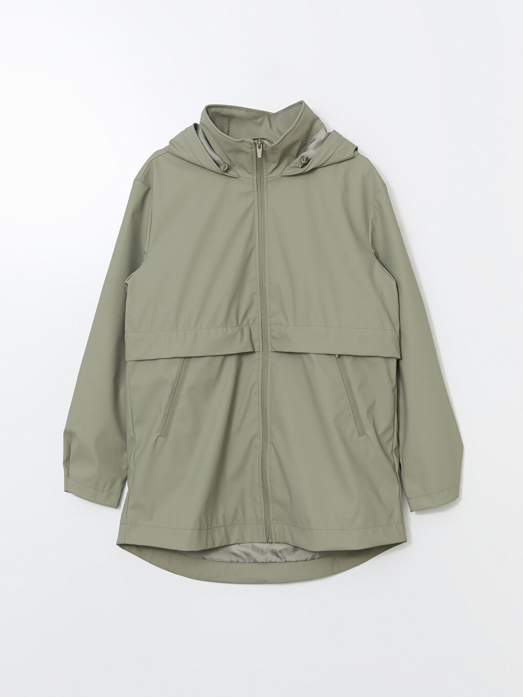XSIDE Hooded Oversize Women's Raincoat -W55513Z8-KEL