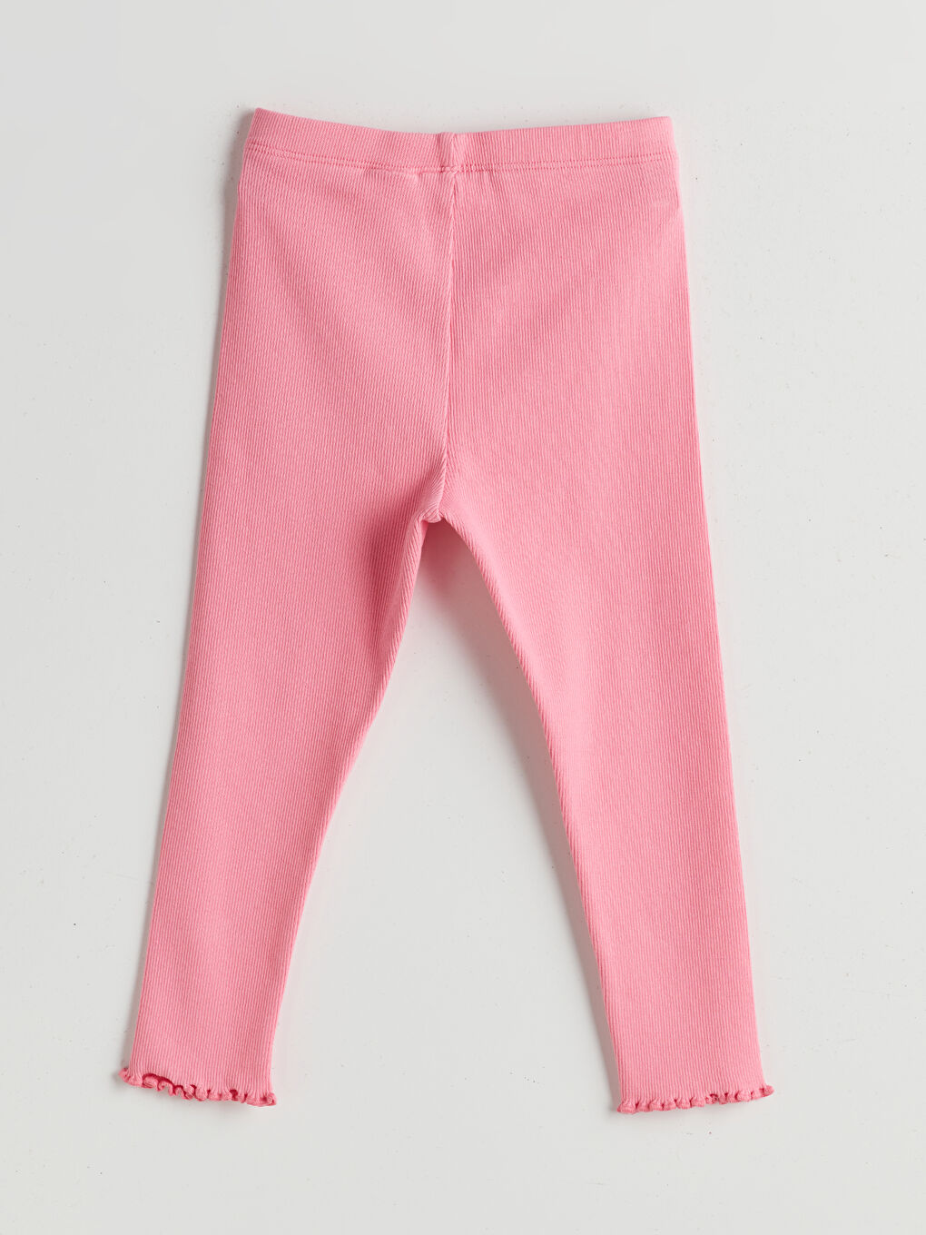 Pembe Beli Lastikli Kız Bebek Tayt-1