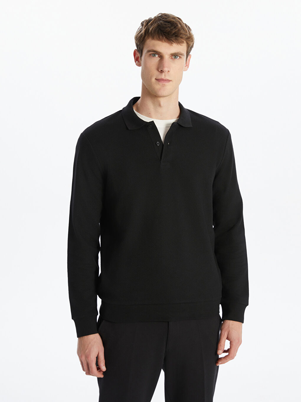Polo Neck Men's Sweatshirt