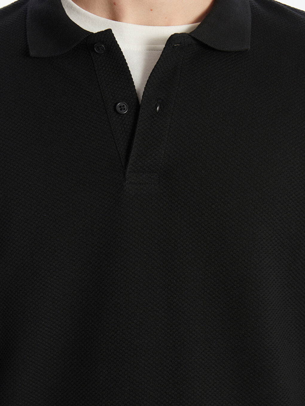 Polo Neck Men's Sweatshirt-2