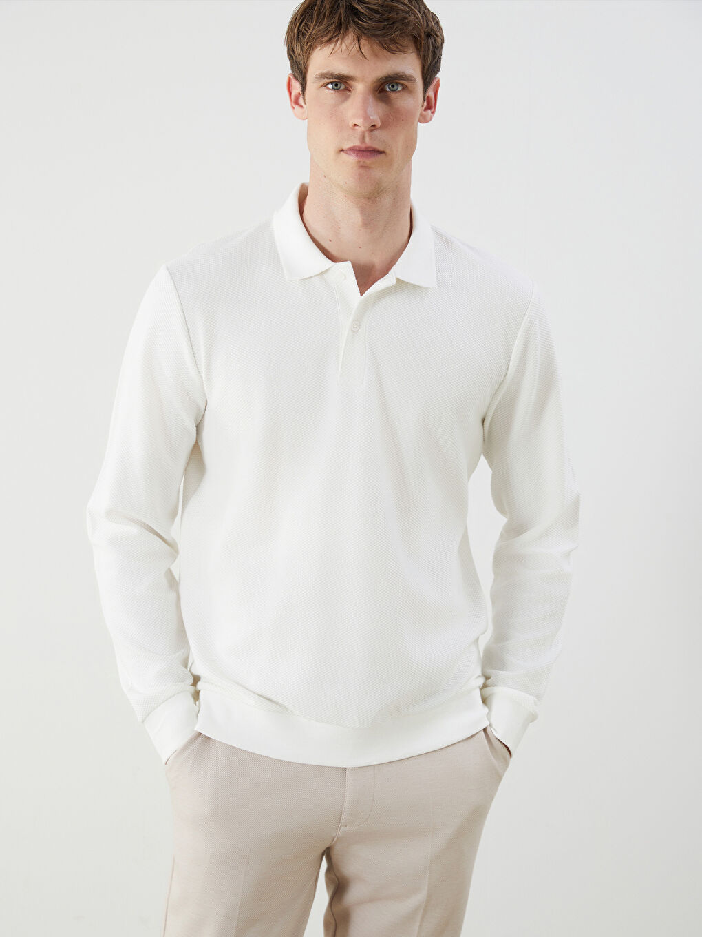 Polo Neck Men's Sweatshirt