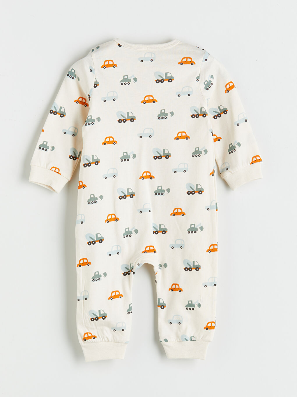 LCW baby Crew Neck Printed Baby Boys' Jumpsuit 2 Pack -W55545Z1-GC8