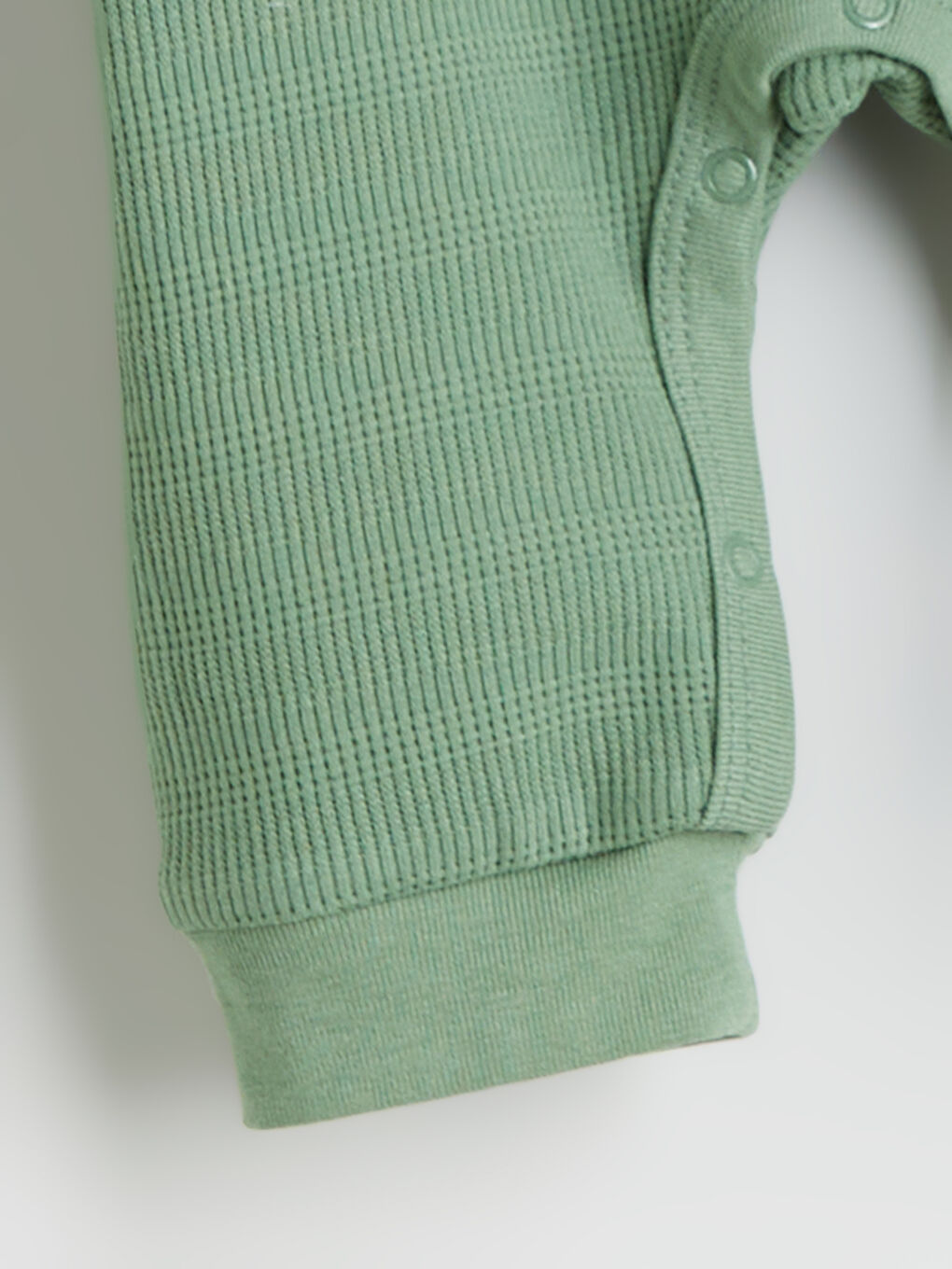 Yeşil Bisiklet Yaka Erkek Bebek Tulum-2