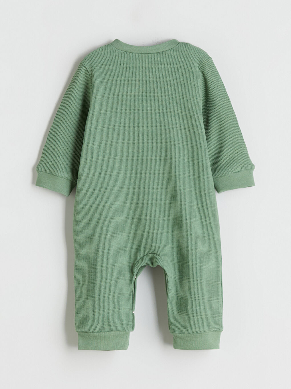 Yeşil Bisiklet Yaka Erkek Bebek Tulum-3