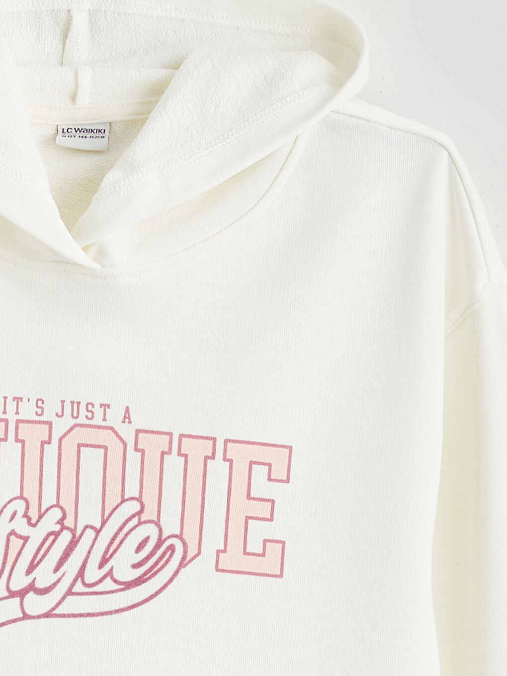 კაპიუშონიანი ნაბეჭდი გოგონებისთვის სპორტული მაისური-1