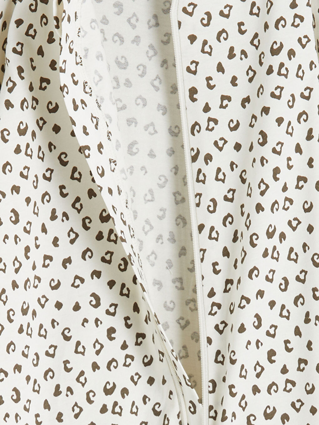 Ekru Bisiklet Yaka Basic Fermuarlı Kız Bebek Tulum-1