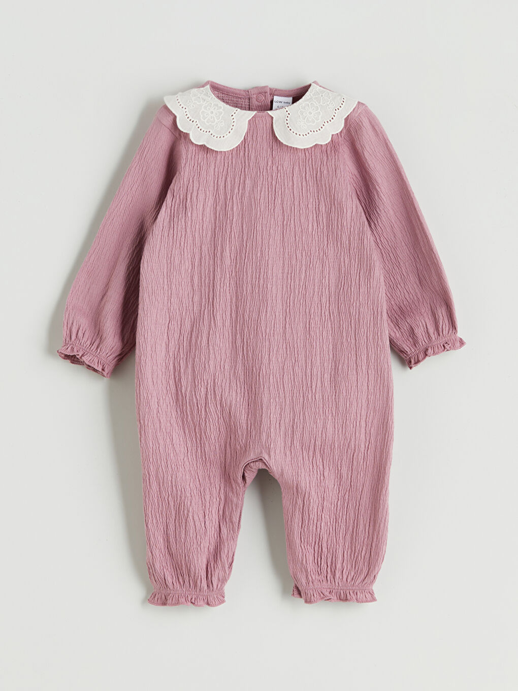 LCW baby Peter Pan Collar Baby Girl Jumpsuit -W55555Z1-SQ9