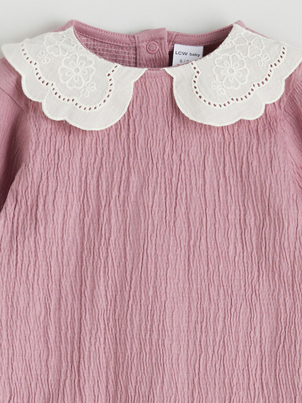 LCW baby Peter Pan Collar Baby Girl Jumpsuit -W55555Z1-SQ9