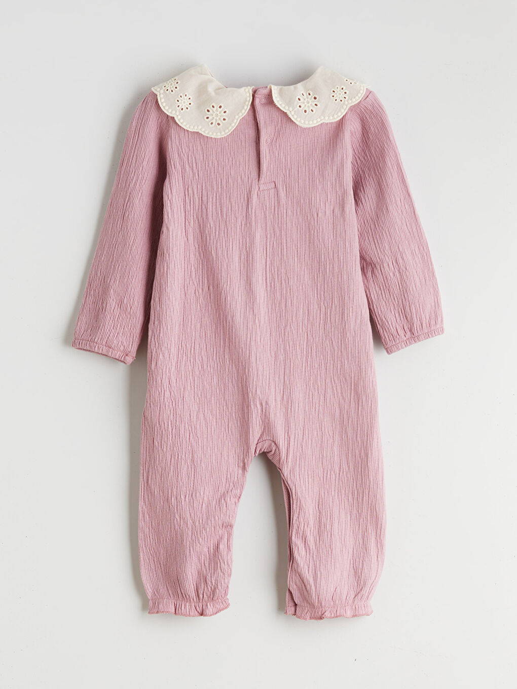 Peter Pan Collar Baby Girl Jumpsuit-1