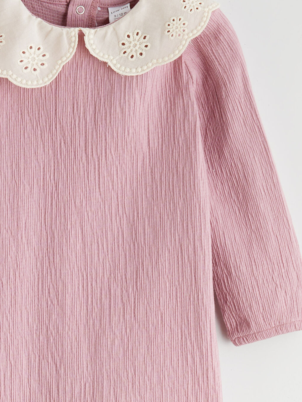 Peter Pan Collar Baby Girl Jumpsuit-2