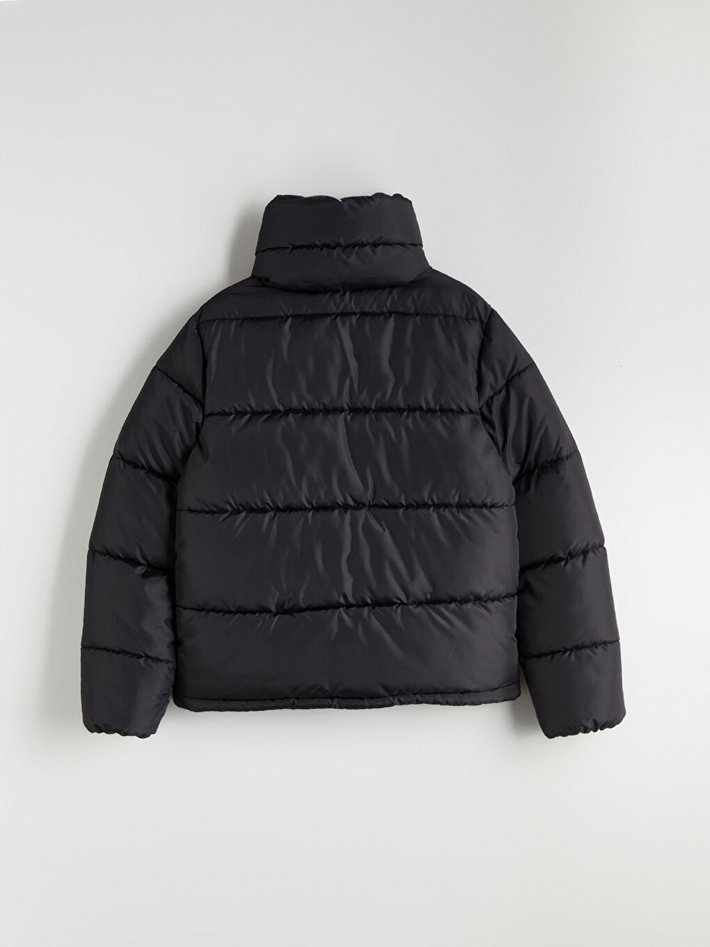 Woman BLACK Puffer Coat-7