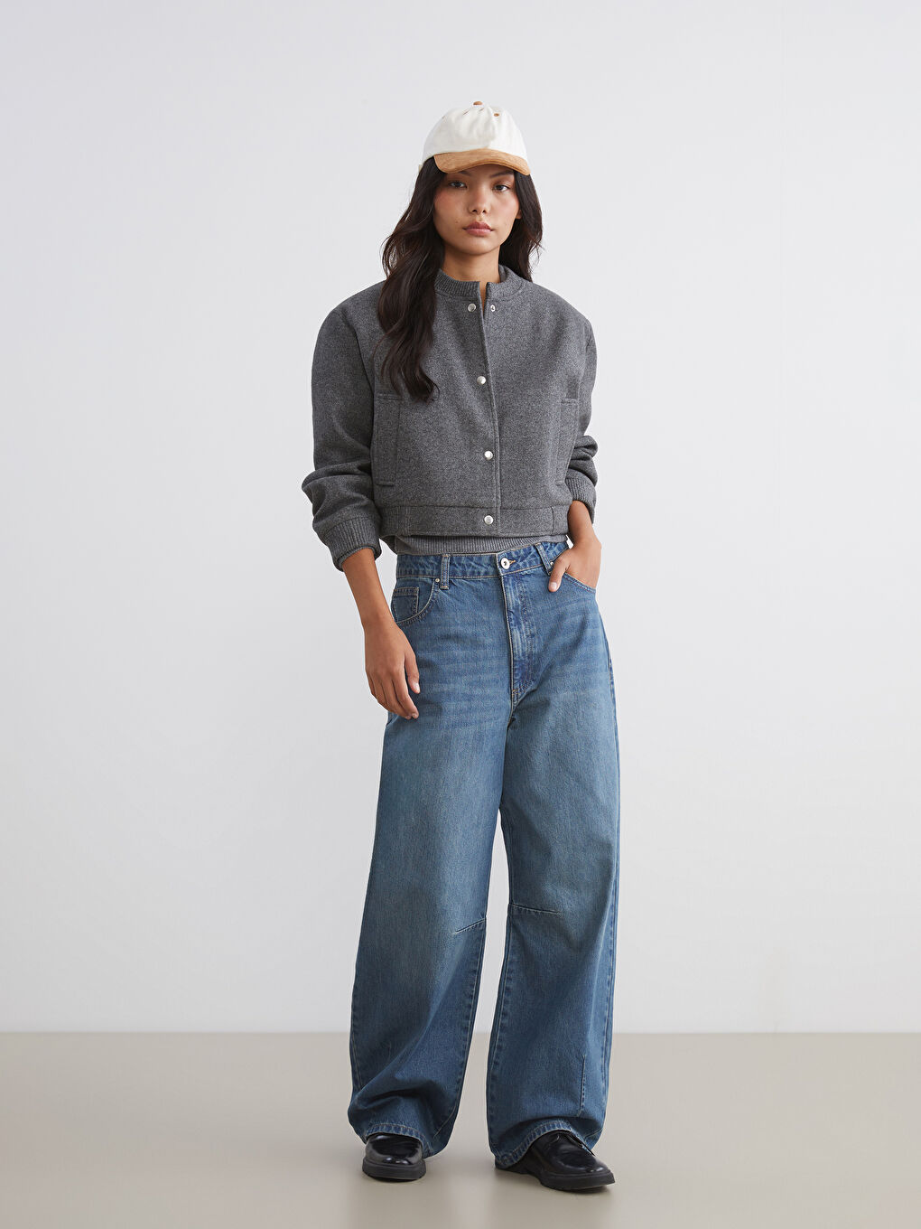 Әйелдер антрацит түстес Пиджак-1