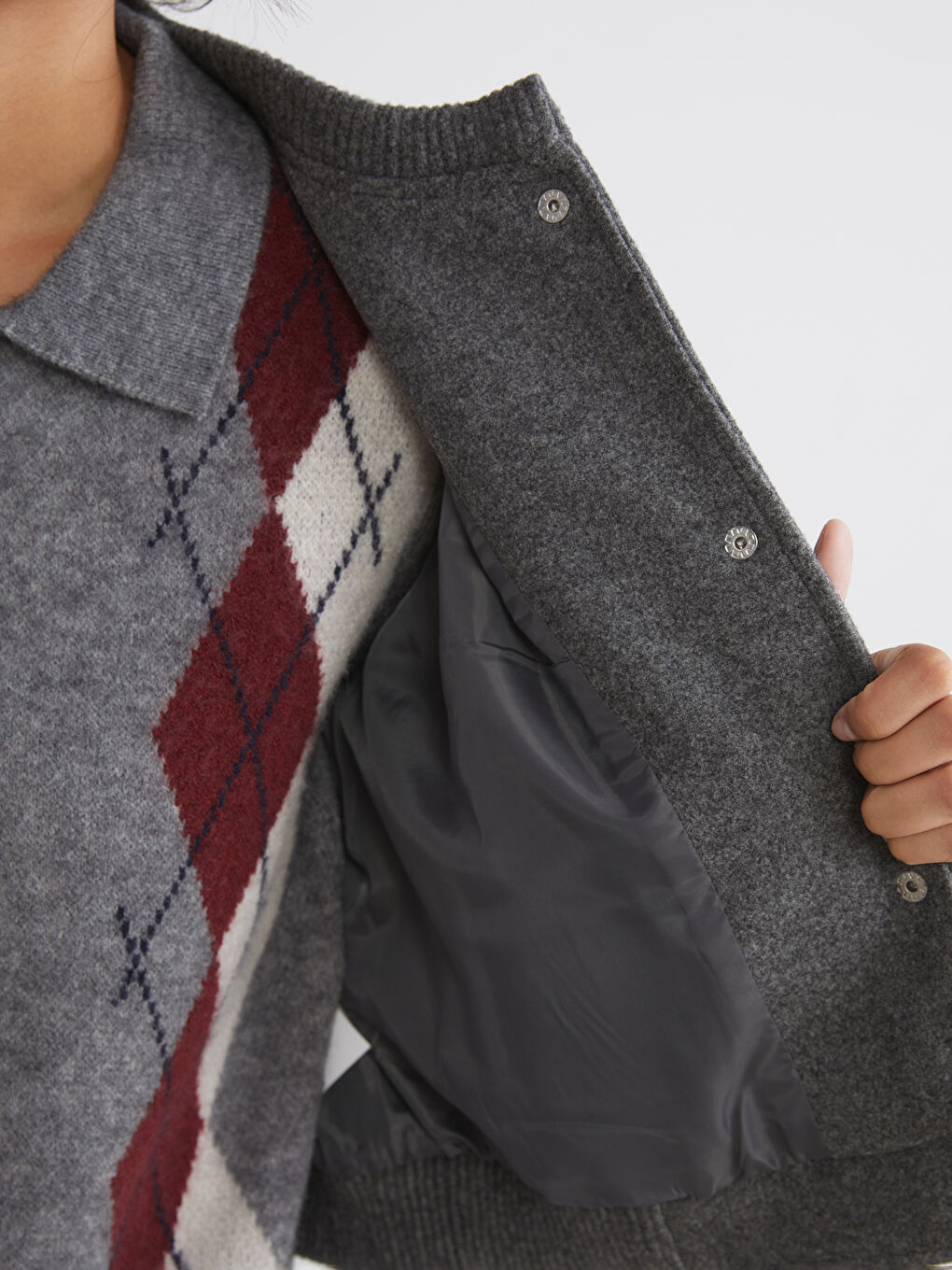 Әйелдер антрацит түстес Пиджак-3