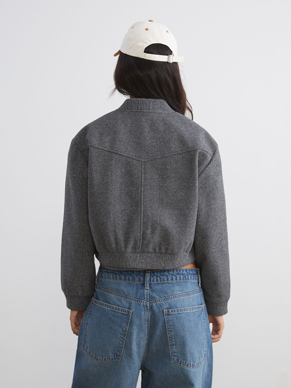 Әйелдер антрацит түстес Пиджак-4