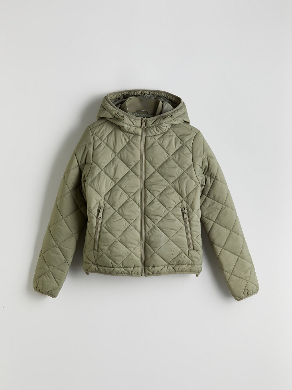 XSIDE Hooded Quilted Women's Puffer Coat -W55586Z8-KEL
