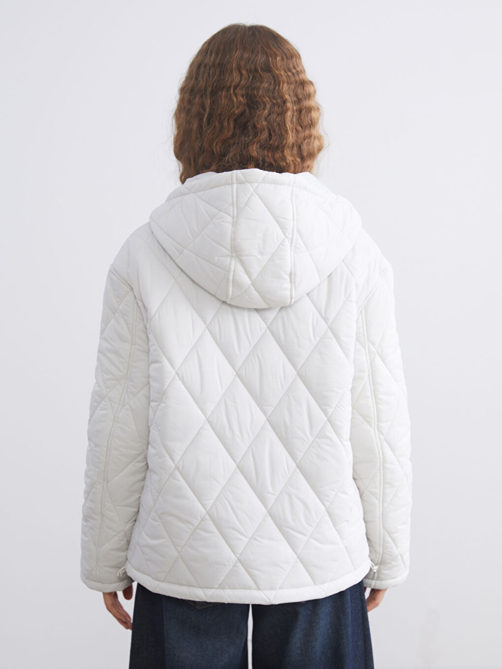 Hooded Quilted Oversize Women's Puffer Coat-4