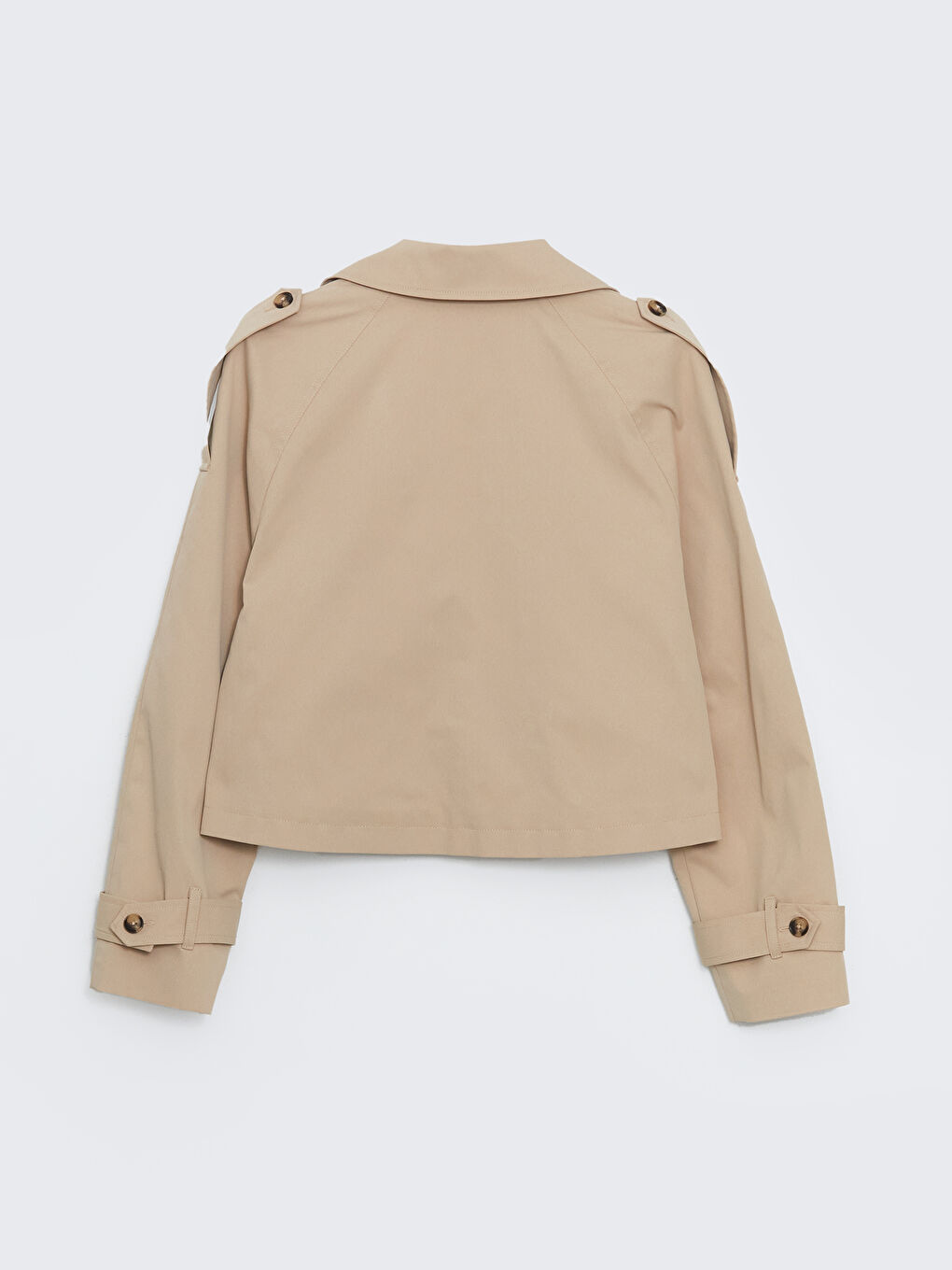 XSIDE Collared Neck Crop Women's Trenchcoat -W55594Z8-K5P