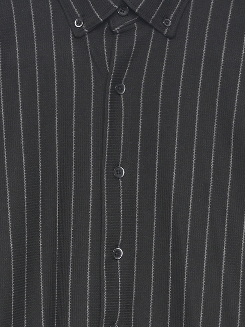 قميص رجالي مُخَطَّط بقصة عادية-2