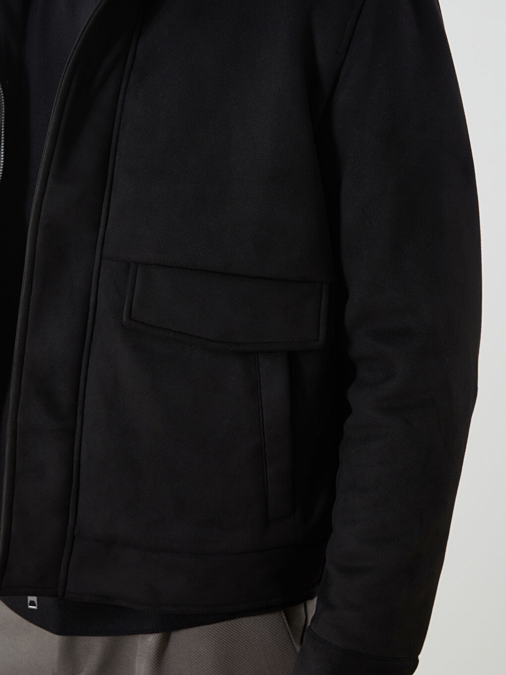 Man BLACK Short Coat-3