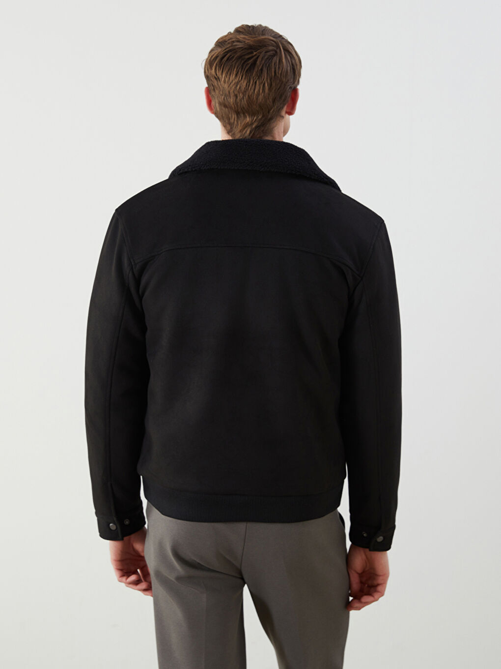 Man BLACK Short Coat-5