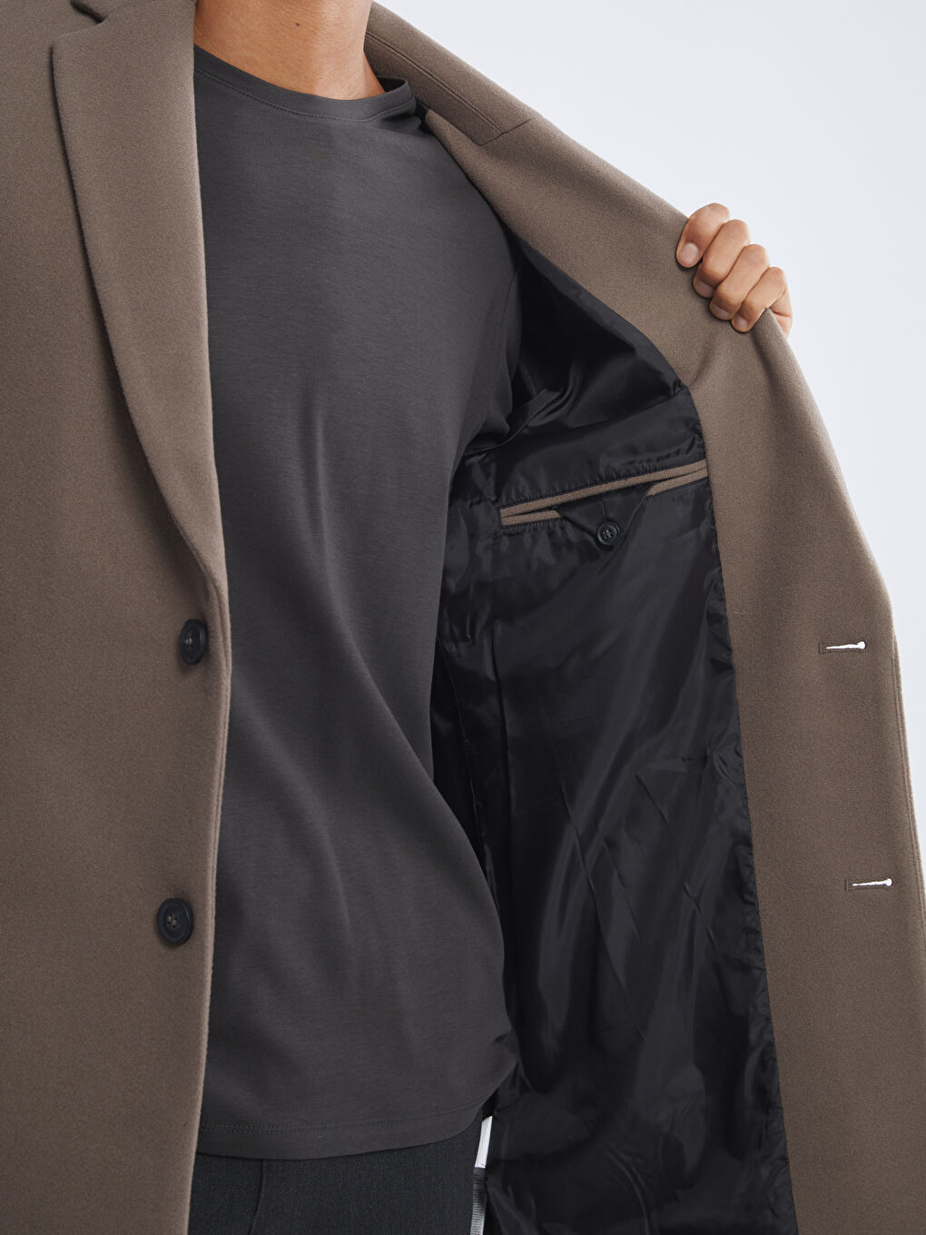 სტანდარტული ნიმუში მამაკაცის შარმის ქურთუკი-2