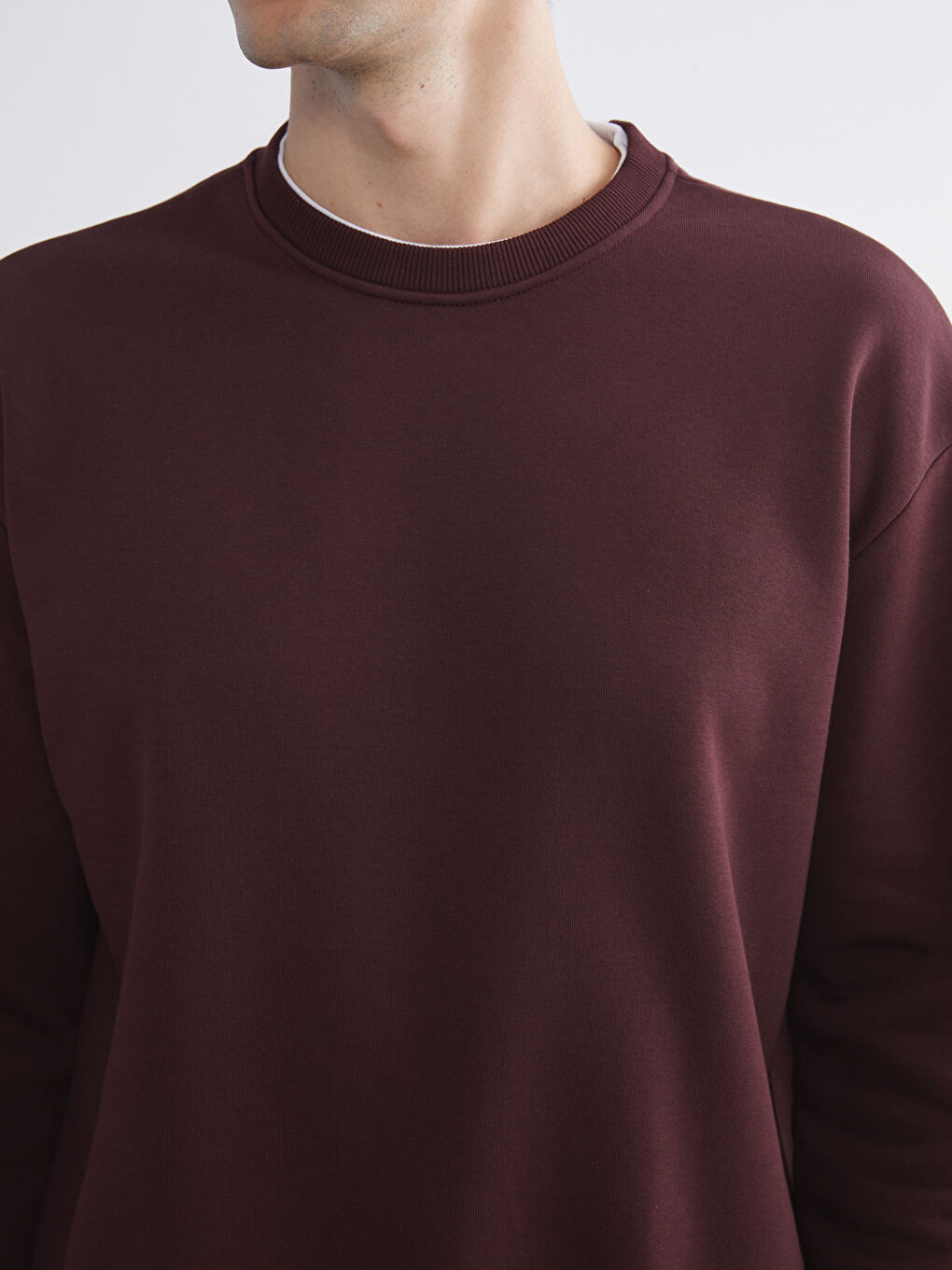Crew Neck Men's Thick Sweatshirt-2