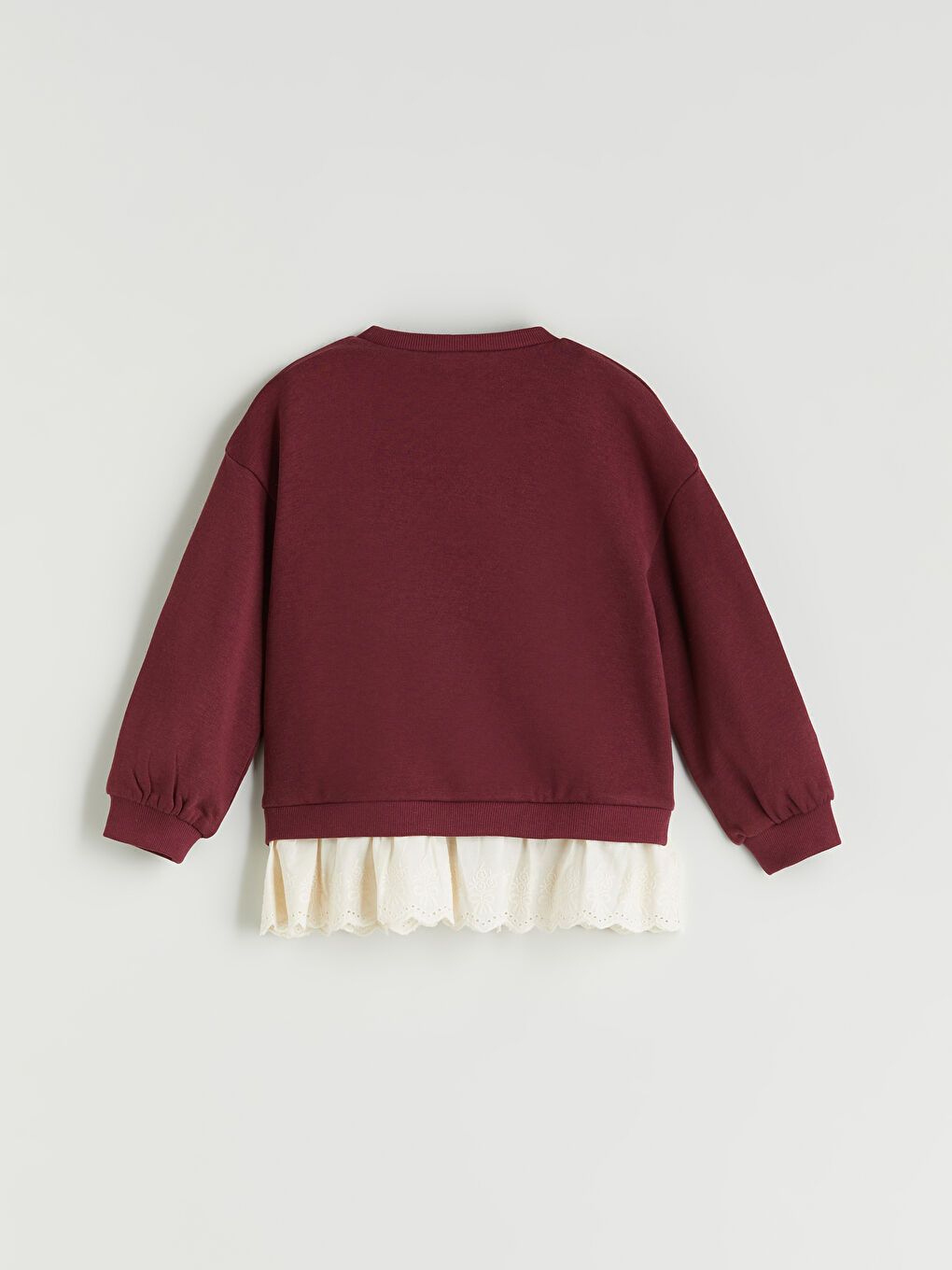 LCW Kids Crew Neck Girls' Sweatshirt -W55638Z1-HJC