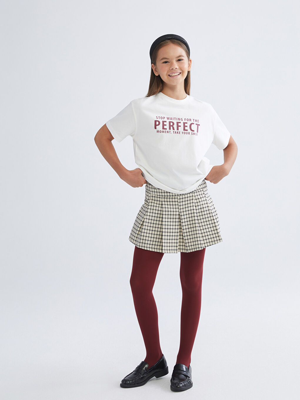 LCW Kids Crew Neck Girls' T-Shirt -W55672Z4-R9J