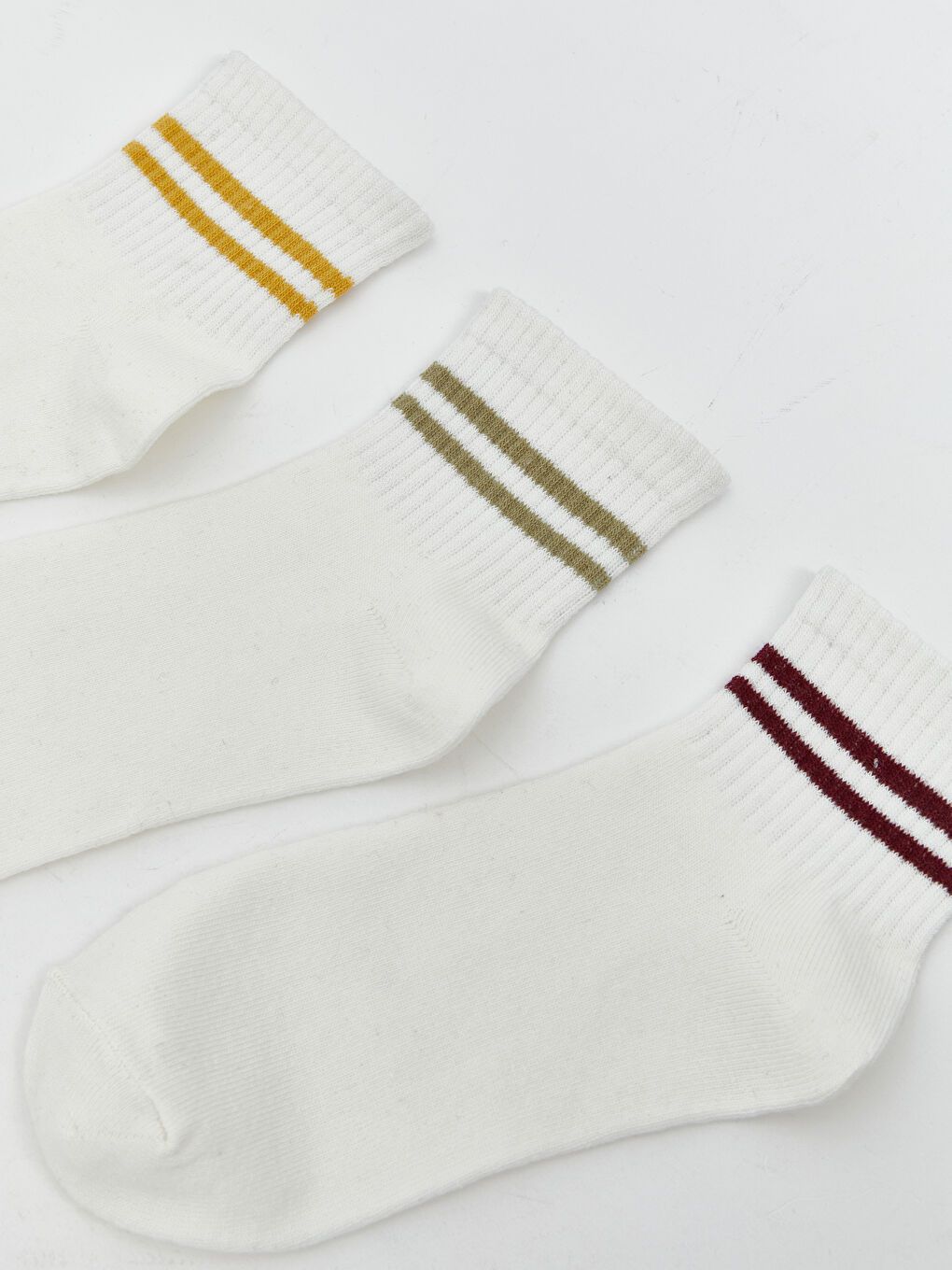 LCW DREAM Striped Women's Ankle Socks 5 Pack -W55707Z8-FDU