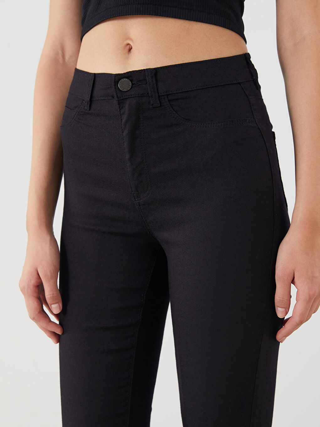 Siyah Jüpiter Süper Skinny Fit Kadın Jean Pantolon-2