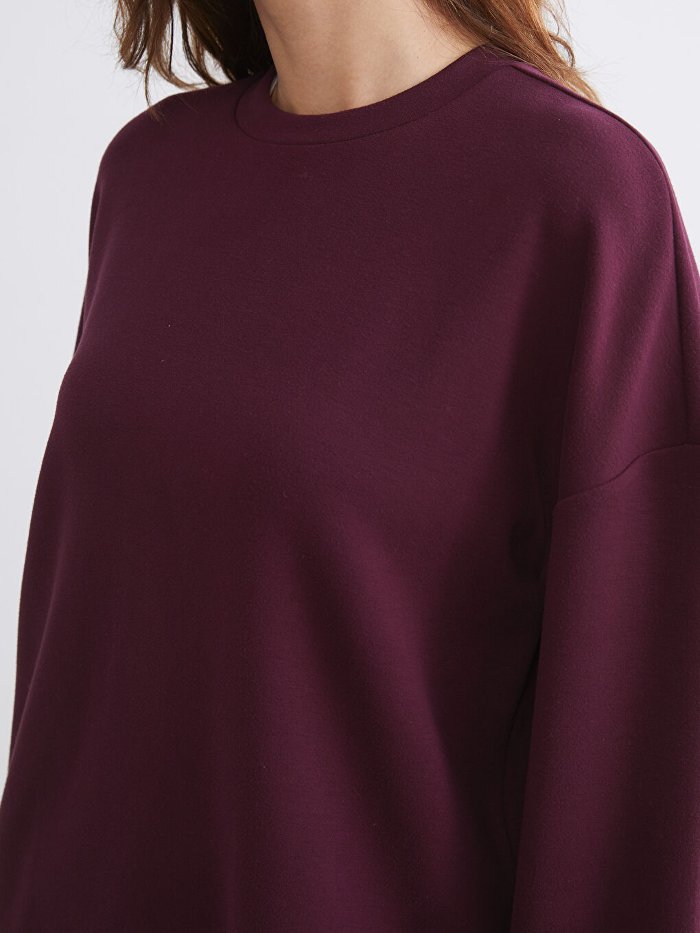 LCW Vision Crew Neck Oversize Women's Sweatshirt -W55739Z8-HQT