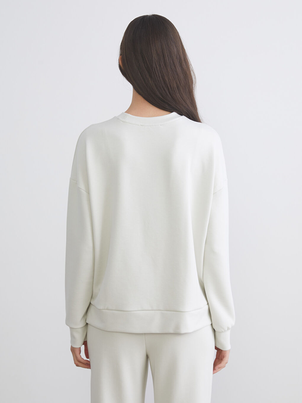 Crew Neck Oversize Women's Sweatshirt-6