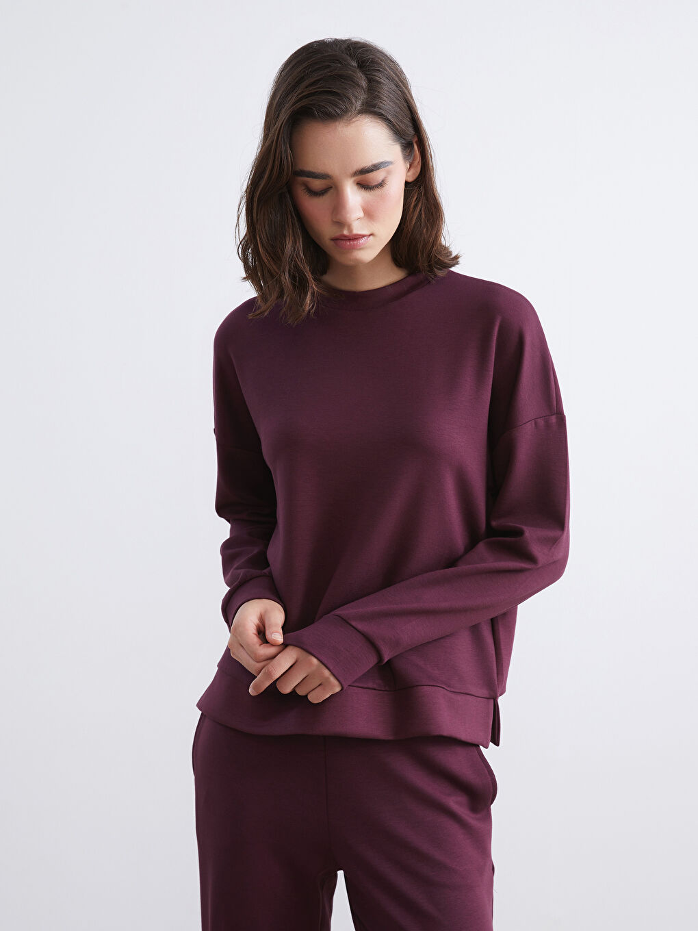 Crew Neck Oversize Women's Sweatshirt