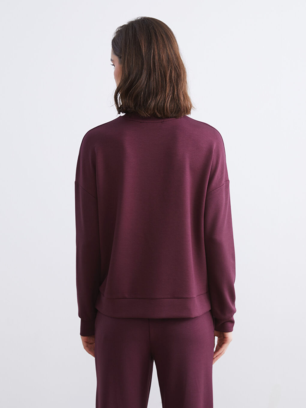 Crew Neck Oversize Women's Sweatshirt-3