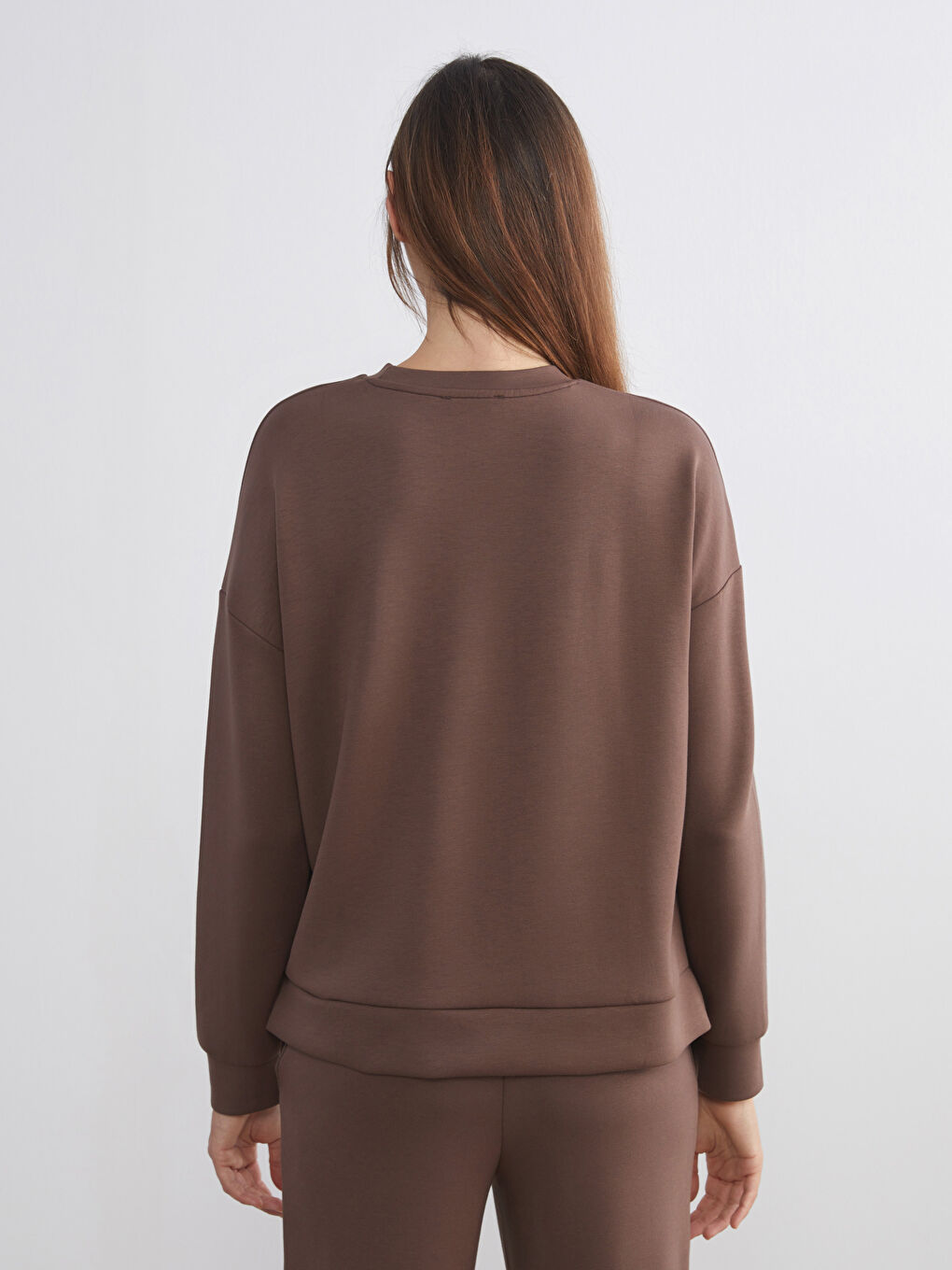Crew Neck Oversize Women's Sweatshirt-8