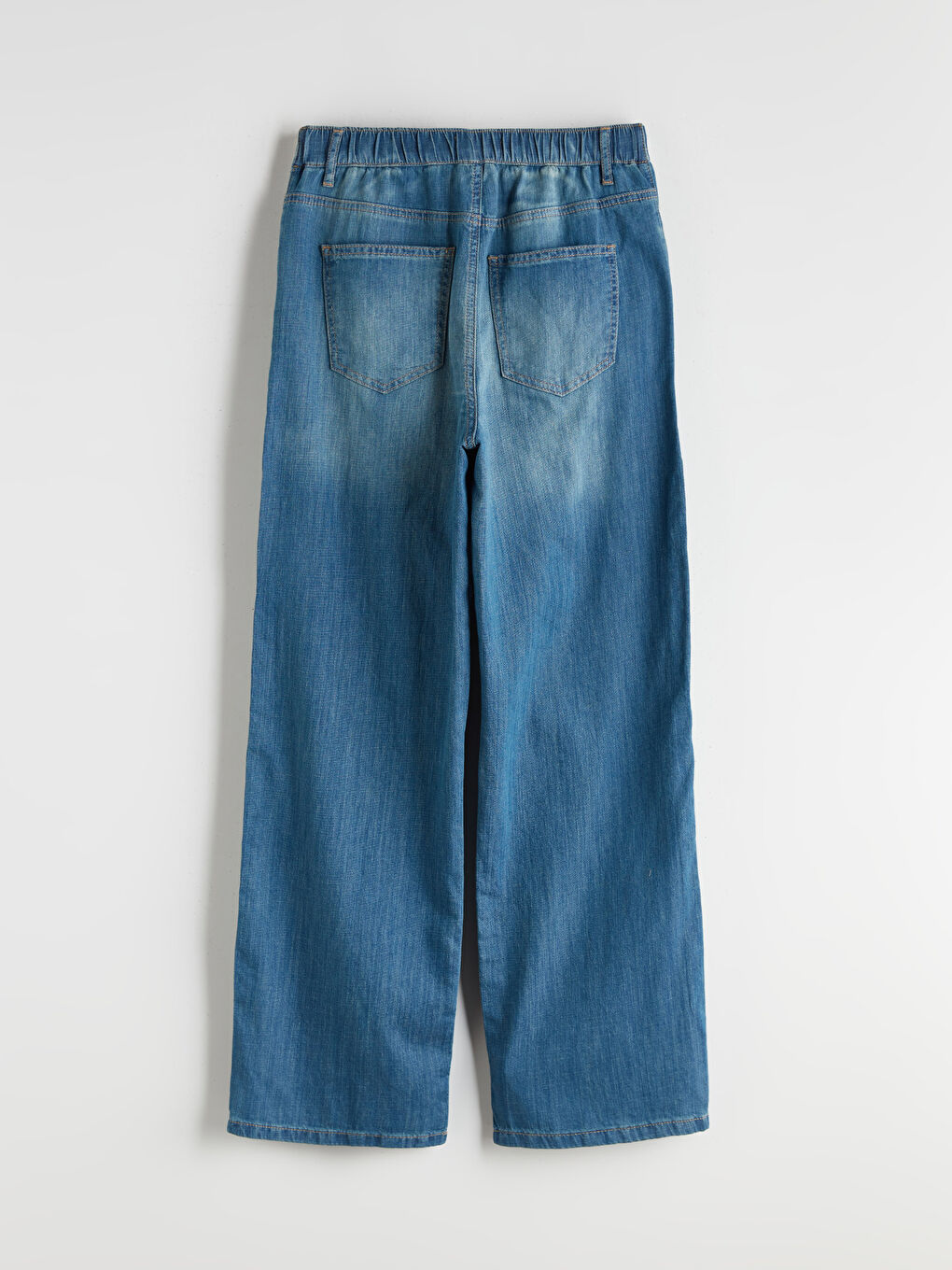 İndigo Baggy Fit Kadın Jean Pantolon-5