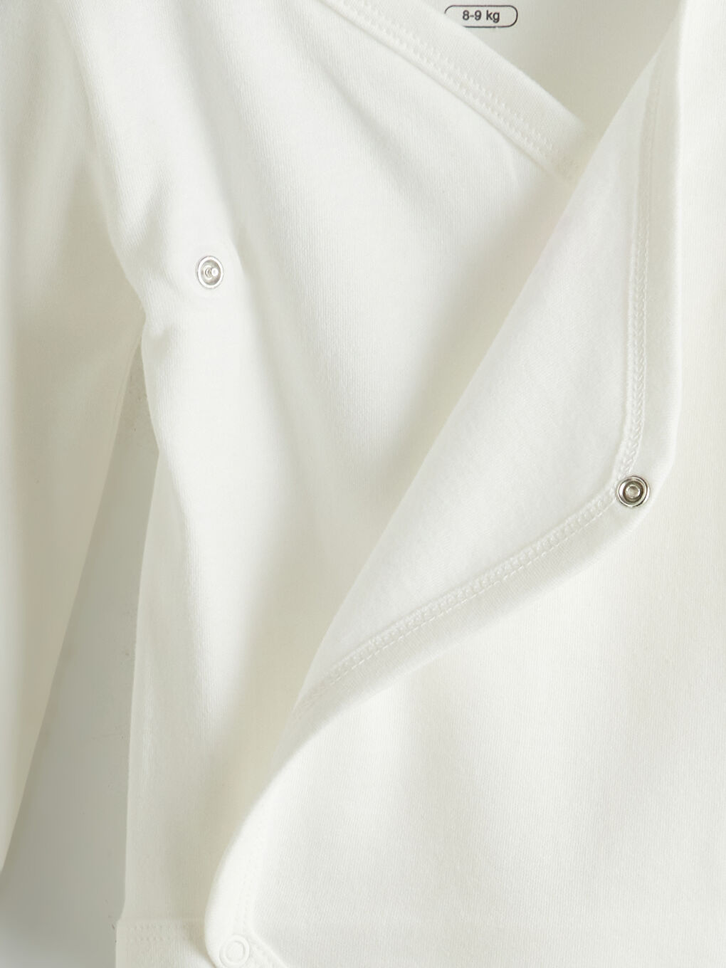 Ekru Çiçek Baskılı Kız Bebek Çıtçıtlı Body-2