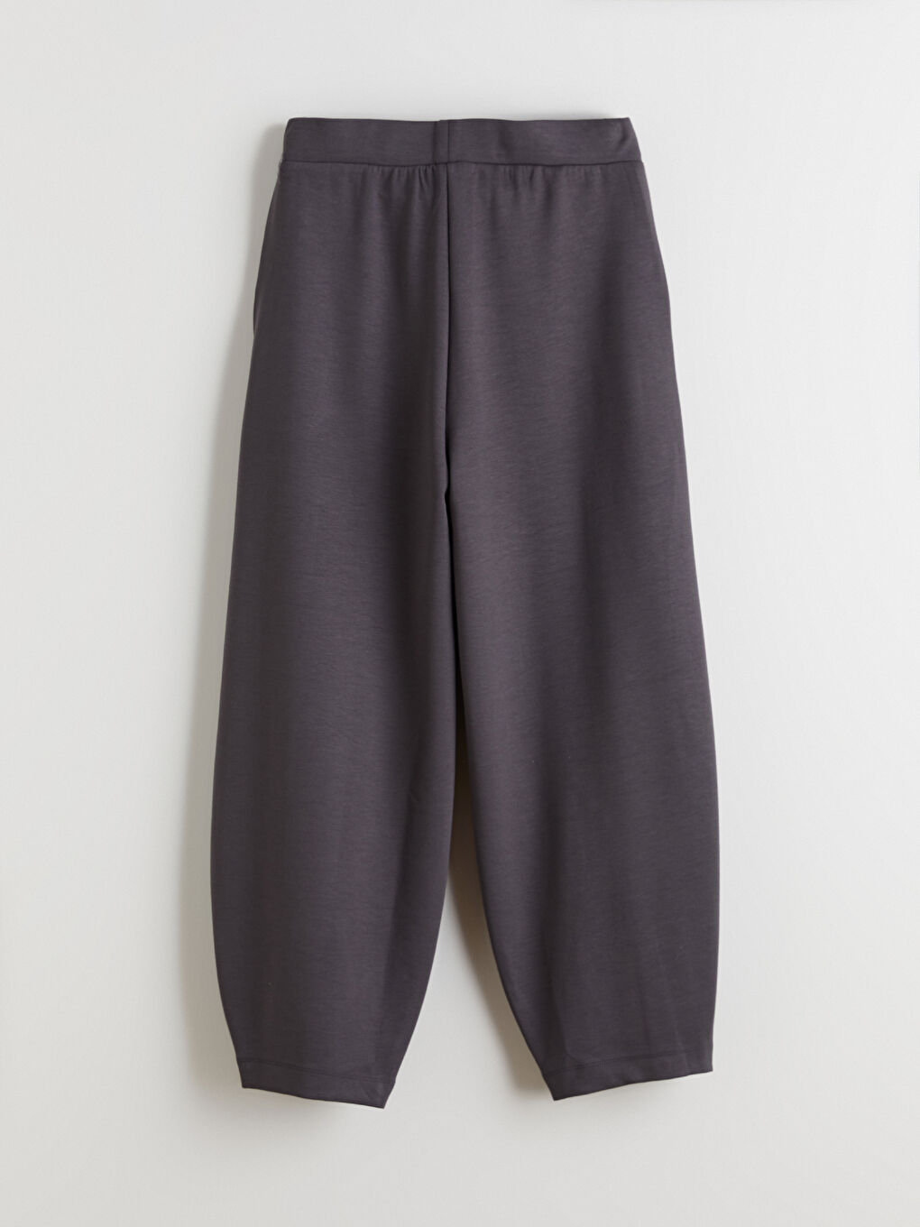 Antrasit Beli Lastikli Kadın Eşofman Altı-5