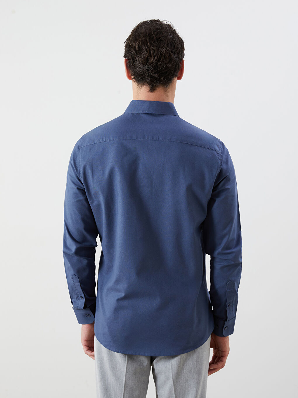 Chemise Oxford Slim Fit à Manches Longues pour Hommes-6