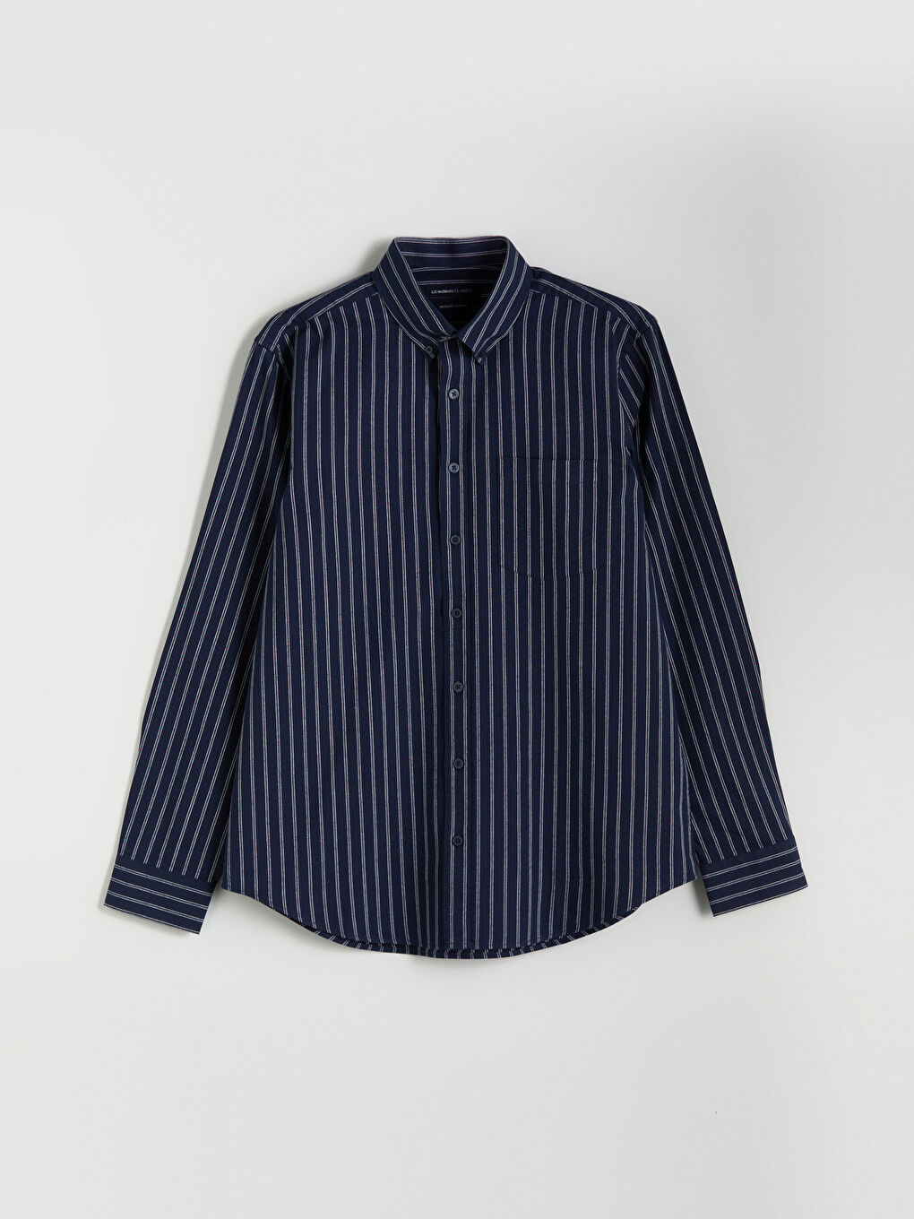 Regular Fit Long Sleeve Striped Men's Shirt-4