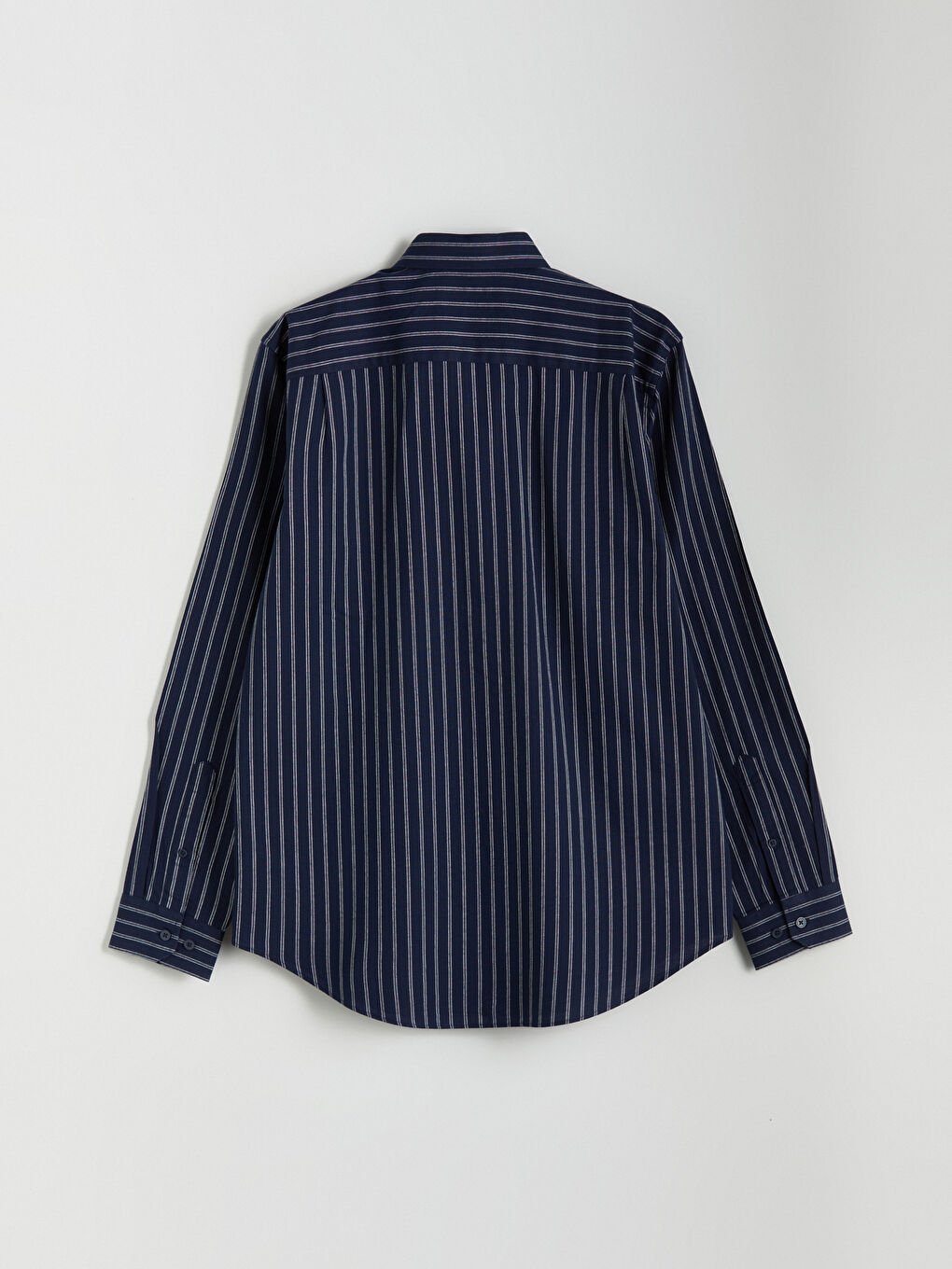 Regular Fit Long Sleeve Striped Men's Shirt-5