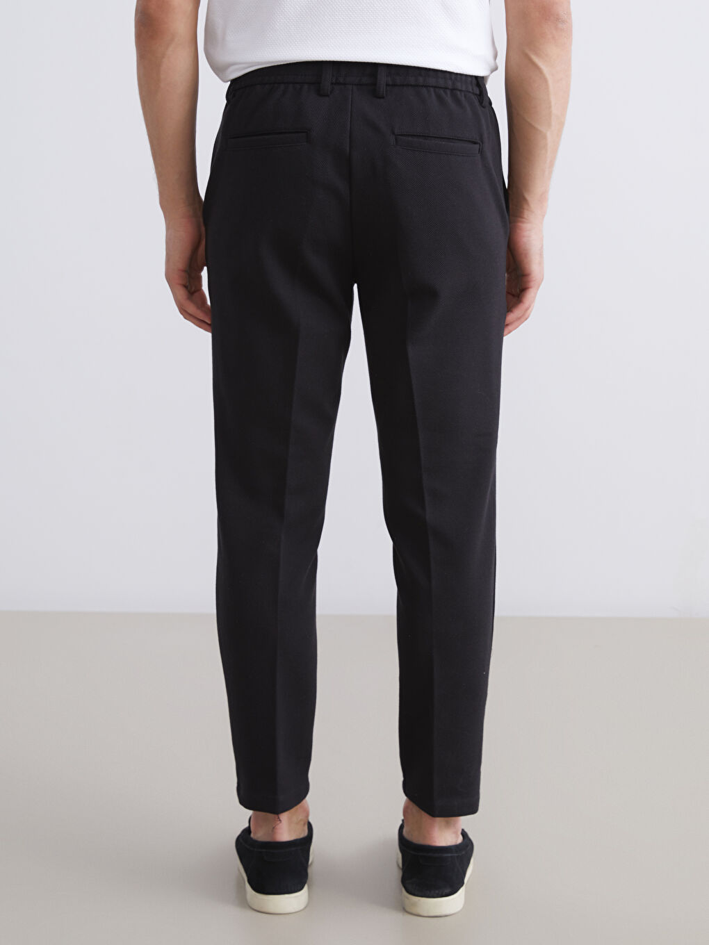 Мужчины Черный Брюки-3