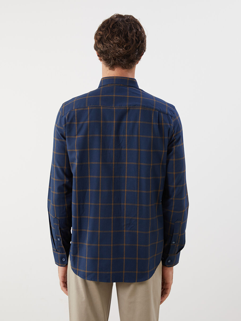 Chemise Écossaise à Manches Longues pour Hommes Coupe Régulière-6