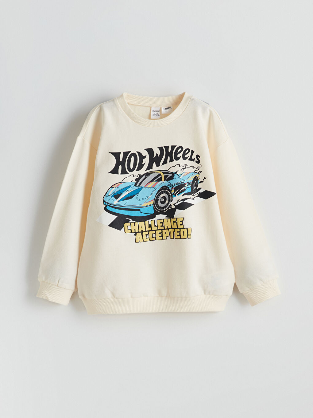 LCW Kids Hot Wheels Printed Boys' Sweatshirt -W55832Z1-QVK